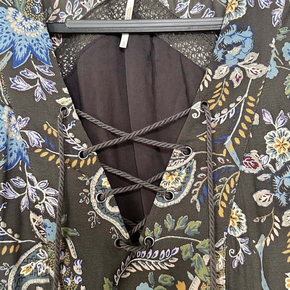 Free People Rain or Shine Floral Boho Tunic Top - Picture 2 of 4